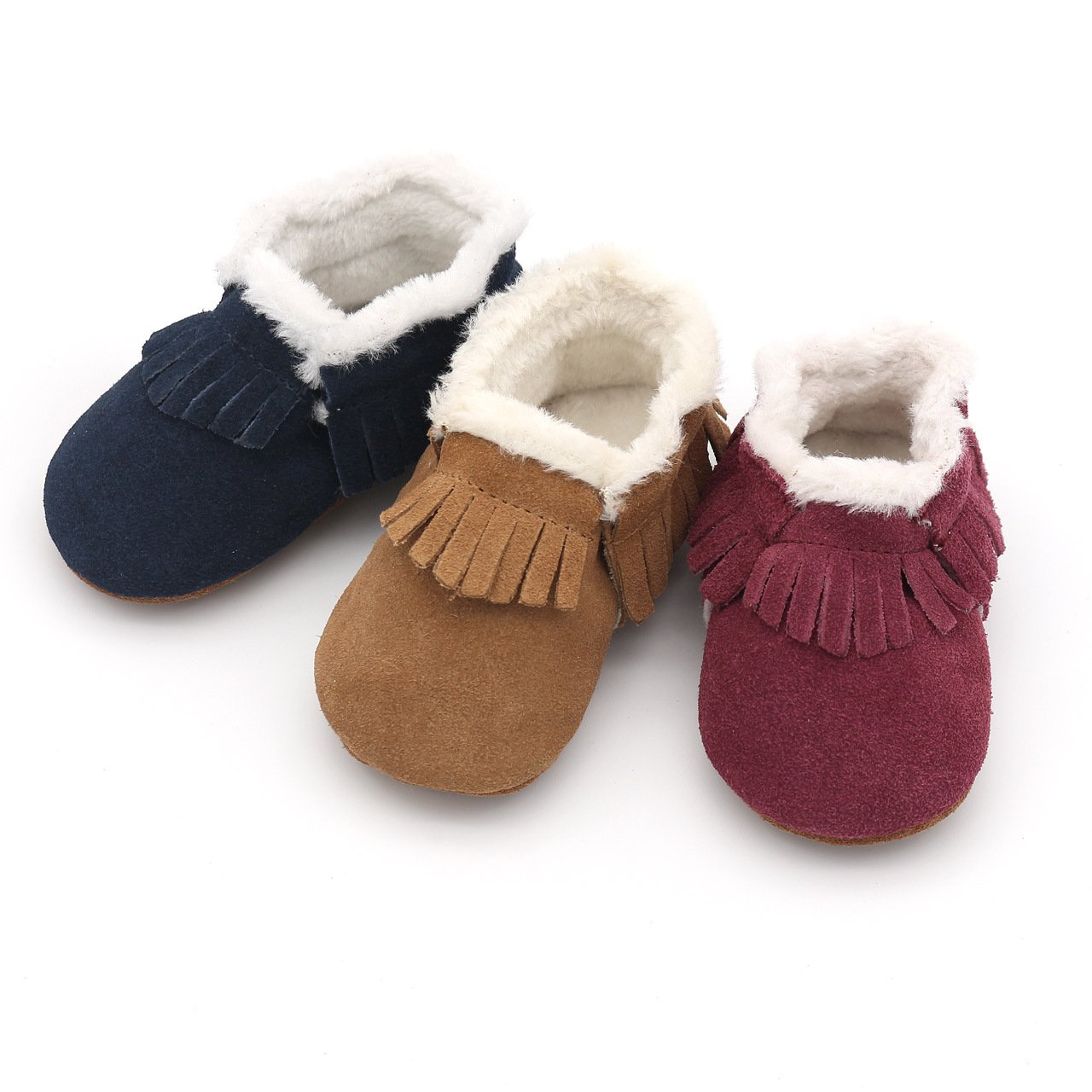 Kids First Education - Baby winter lederen casual wieg schoenen